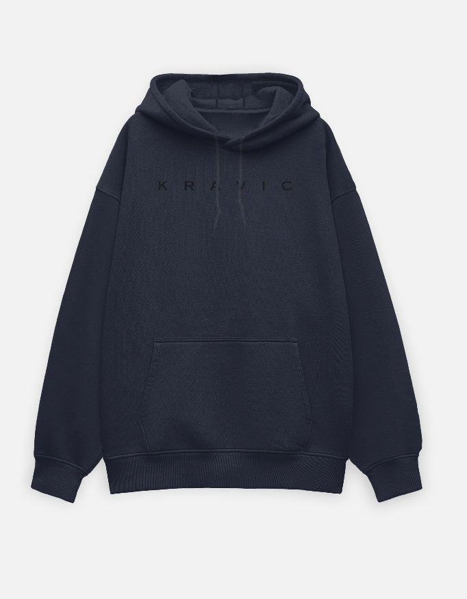 Kravic Mens Oversized Hoodie NavyBlue