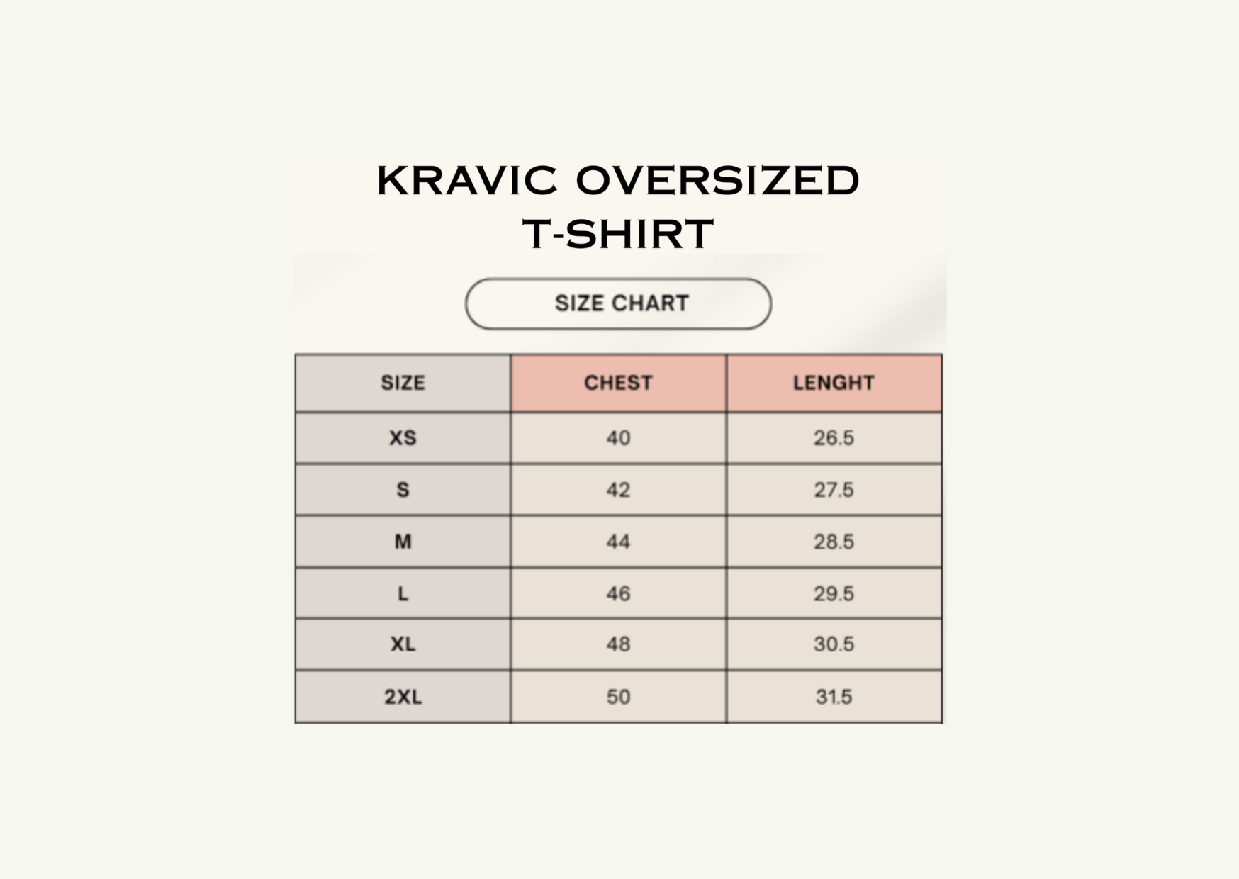 Kravic Mens Oversized Tshirt